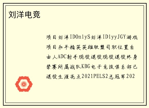 刘洋电竞